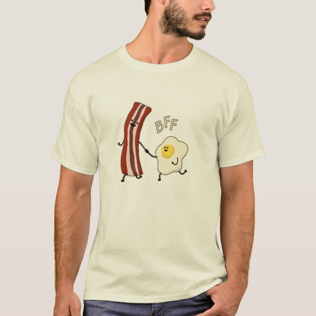 Ägg & för bästa vänför evigt BFF för bacon BFF T-shirt (Framsida)