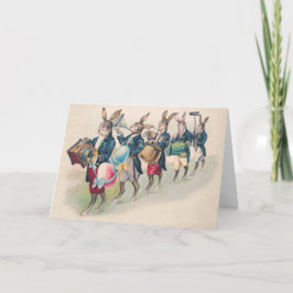 Ägg för påskhareparadmusikband helgkort