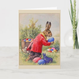 Ägg för vintagepåskharenederlag, helgkort