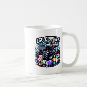 Ägg Förstörande Påskdags Monster Truck Barn Småbar Kaffemugg