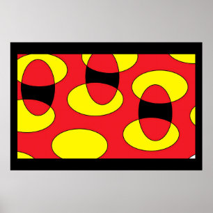 Ägg från en demon - Ken Gage Abstrakt Art Poster
