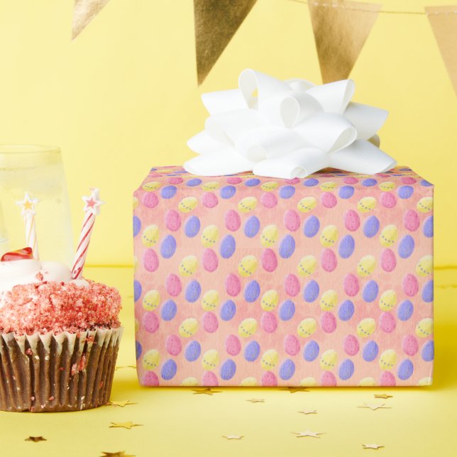 Ägg från påsk färg presentpapper (Födelsedagsfest)