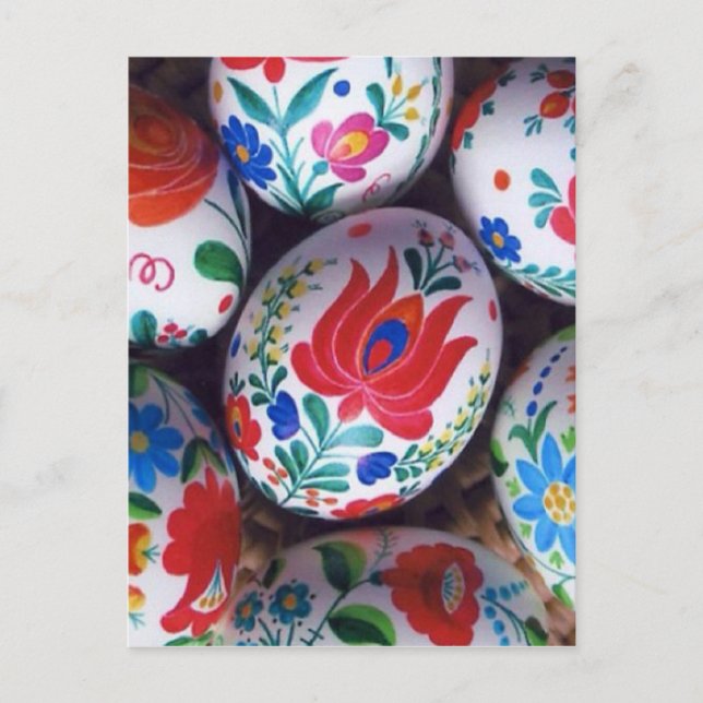 Ägg från påsk hälsning kalocsai helg vykort (Framsida)