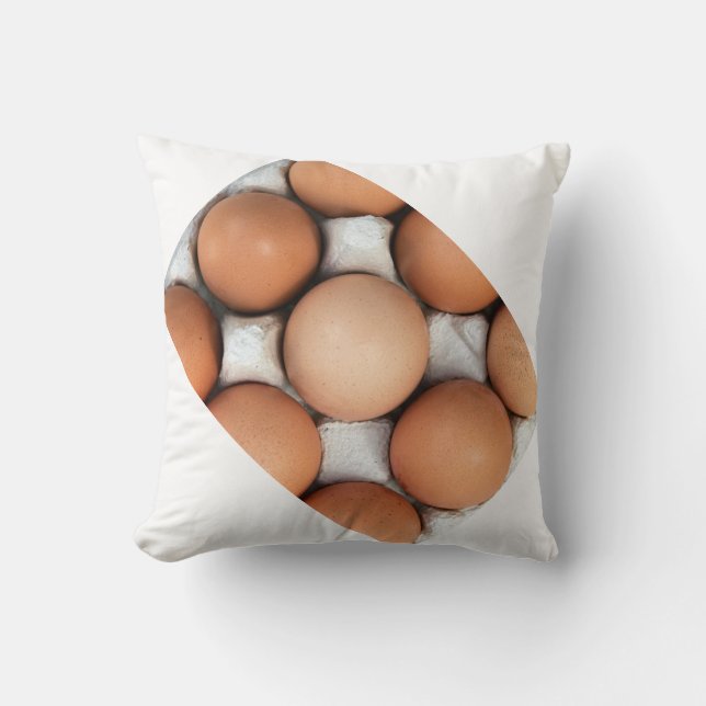 Ägg i en låda kudde (Framsida)