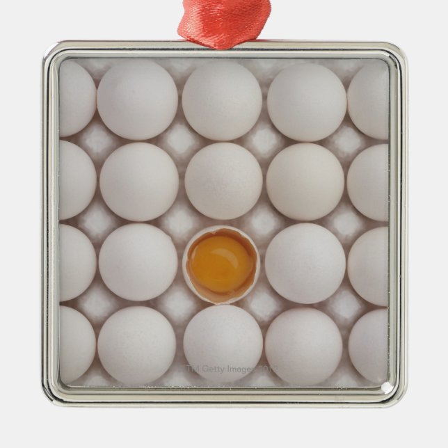 Ägg Julgransprydnad Metall (Framsidan)
