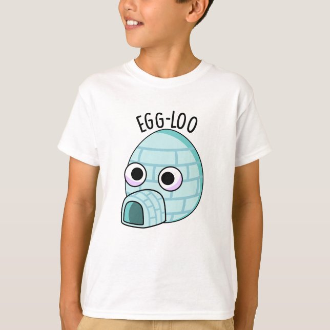 Ägg-luo Rolligt Ägg Puns  T Shirt (Framsida)