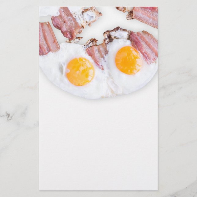 Ägg med bacon, torkade flygblad (Framsidan)