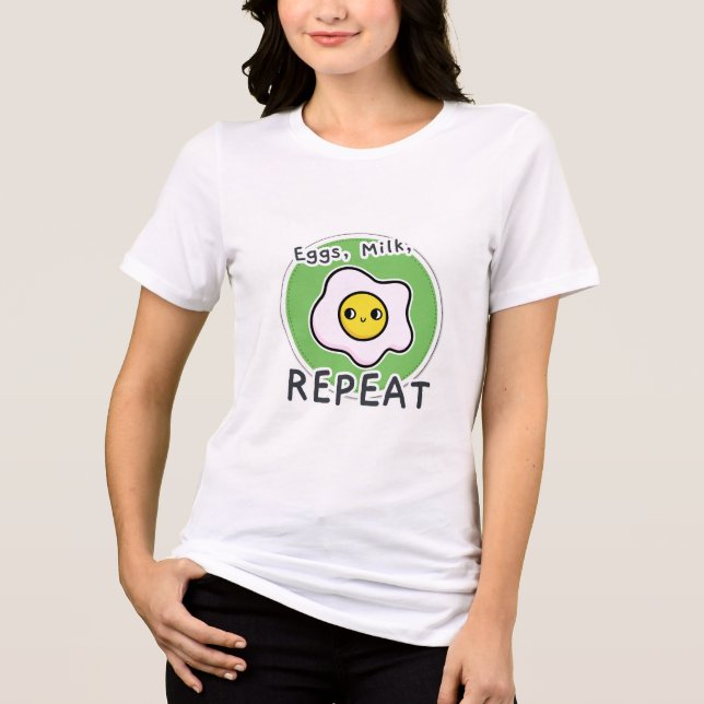 Ägg, Mjölk, Upprepa litet hemligeading T Shirt (Framsida)