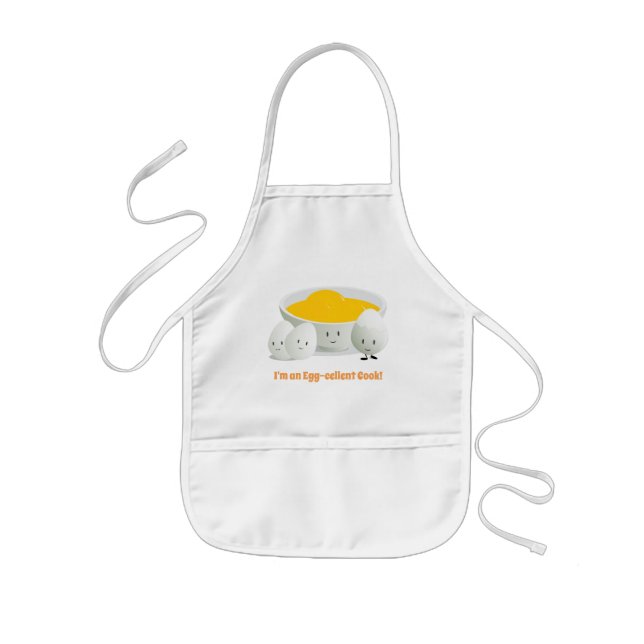 Ägg och äggula | Kids Apron Barnförkläde (Framsidan)