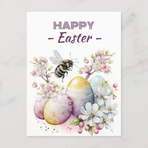 Ägg och blommor från påsk - vykort