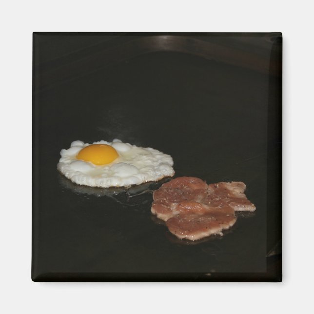 Ägg och burgare vid gatustall, Taipei Magnet (Framsidan)