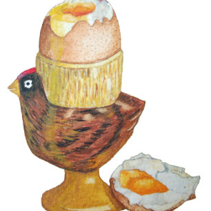 Ägg och hönsägg kopp med gult dippy yoke tee