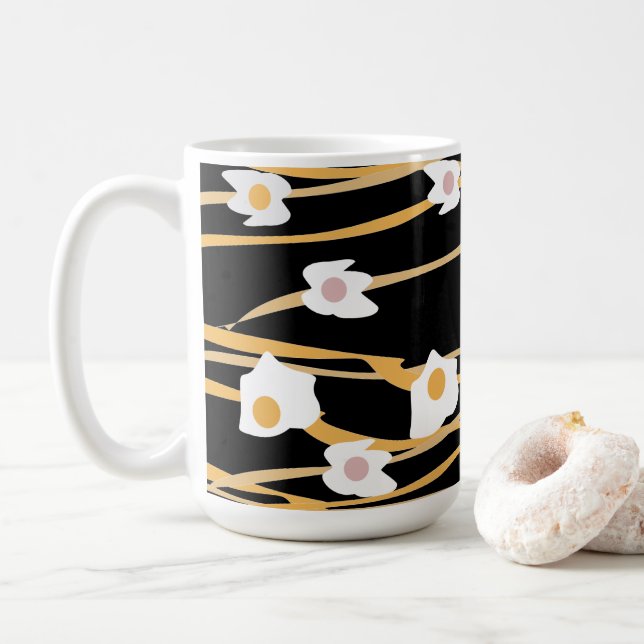 Ägg och nudlar Middagsmönster  Kaffemugg (Med munk)