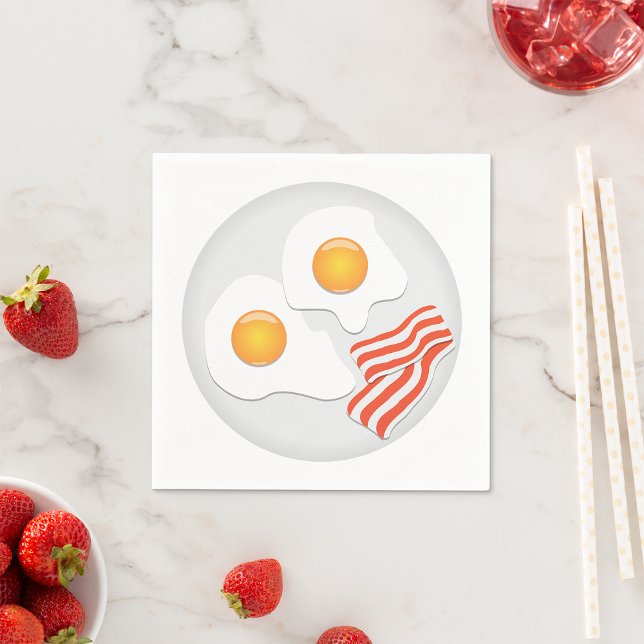 Ägg och Pappra servetter av Bacon (Skapare uppladdad)