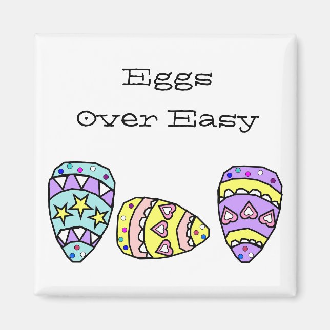 Ägg över Easy Påsk Magnet (Framsidan)