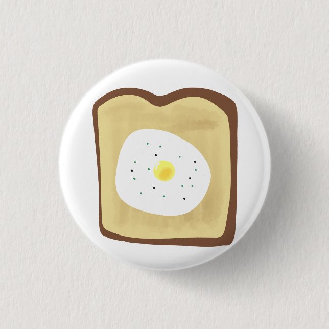 Ägg på toast frukost knapp (Framsida)