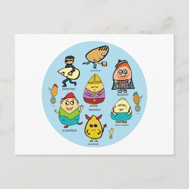 Ägg Puns Vykort (Framsida)