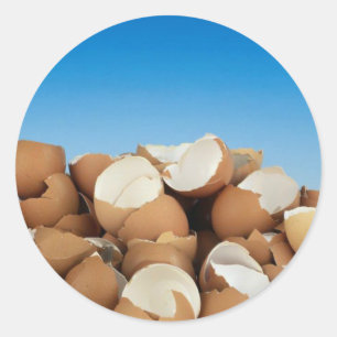 Ägg Runt Klistermärke