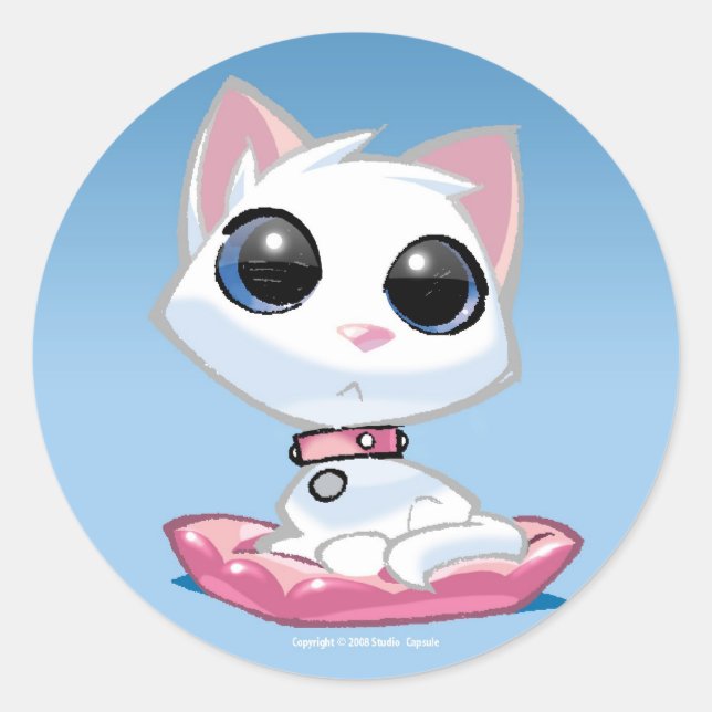 Ägg Snäcka Runt Klistermärke (Framsida)