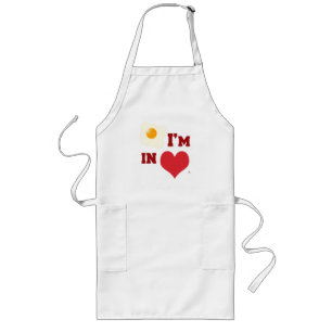 Ägg som jag är i Kärlek Epic Roligt Heart Logotyp Långt Förkläde