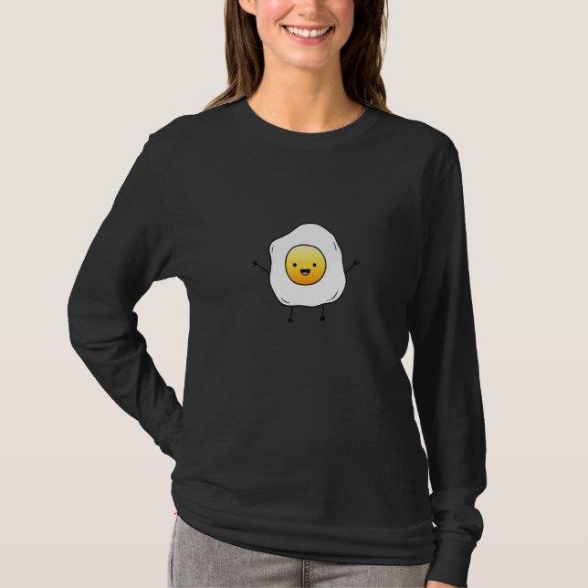 Ägg Stekt Ägg T Shirt (Framsida)