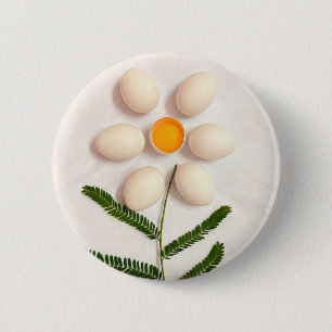 Ägg Yolk Flower Knapp
