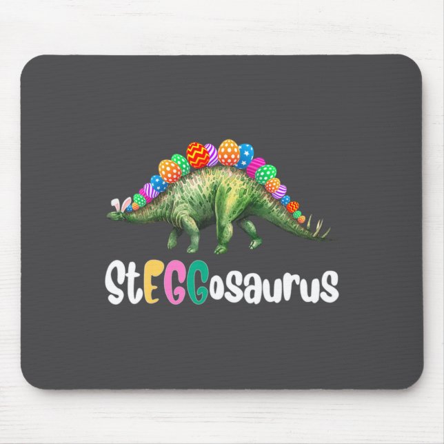 Äggasaurus Påsk Stegosaurus Ägg Dinosaur Påsk  Musmatta (Framsidan)