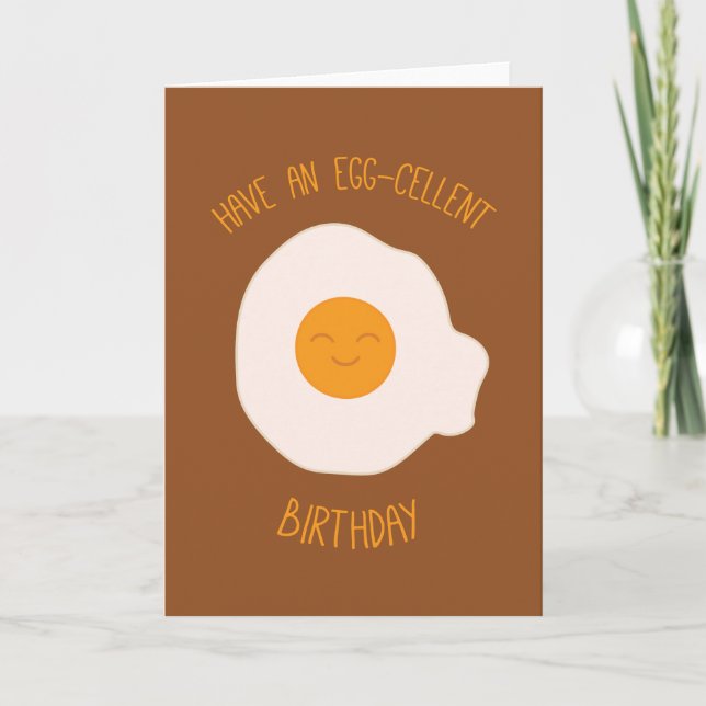Äggcellent Birthday Kort (Framsida)