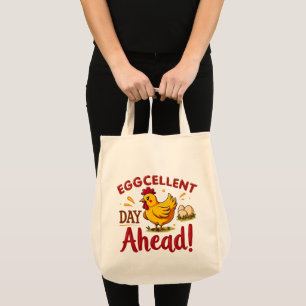 Äggcellsdag Ahead Funny Chicken Farm Tygkasse