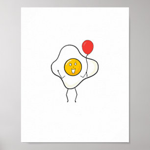 Äggdesign med ballong, anpassa, anpassa poster