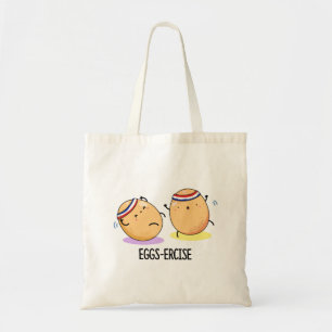 Äggercise Cute Aerobic Eggs Pun Tygkasse
