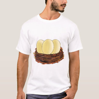 Äggfågeln bygga bo in t shirt