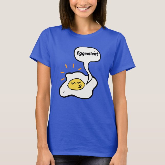 Äggfantastisk solig sida upp T-shirt (Framsida)
