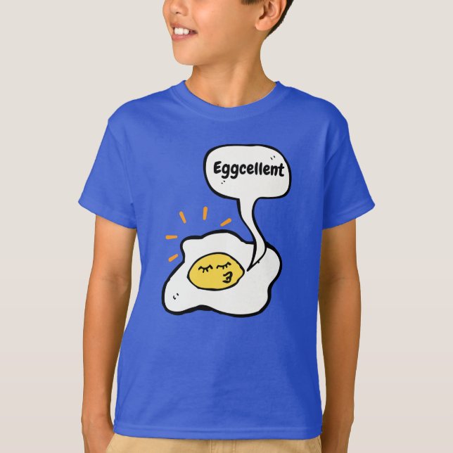 Äggfantastisk solig sida upp T-shirt (Framsida)