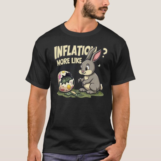 Äggflation Funny Påsk Inflation T Shirt (Framsida)