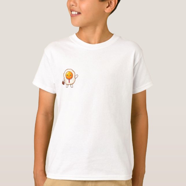 Äggfodral för affärsverksamhet som vinkar barn t shirt (Framsida)