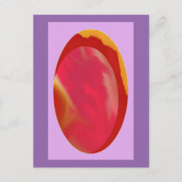 Äggformad judel/Stone Digital Art-vykort Vykort