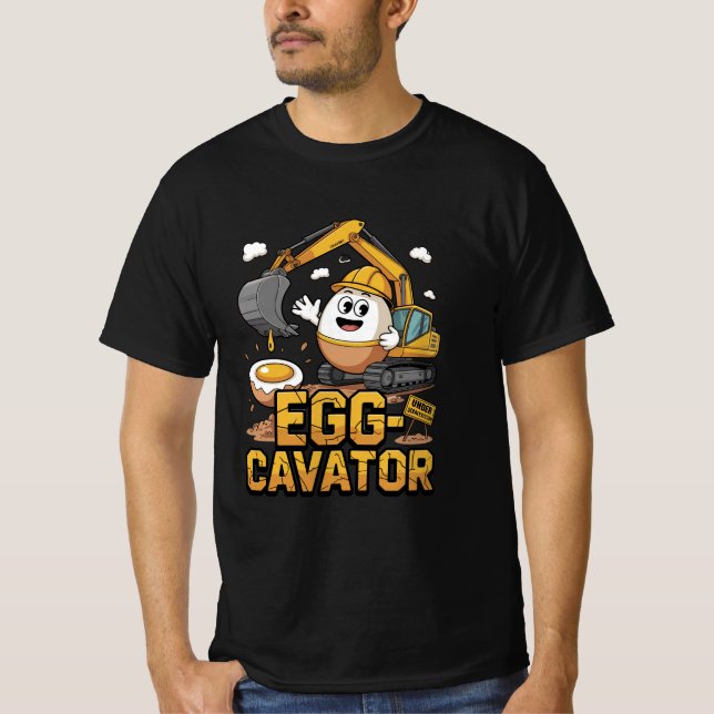 Ägggrävmaskin: Gräver upp storhet! T Shirt (Framsida)