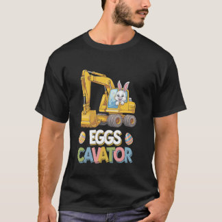 Ägggrävmaskin Påskharen Grävmaskin Småpojkar E T Shirt