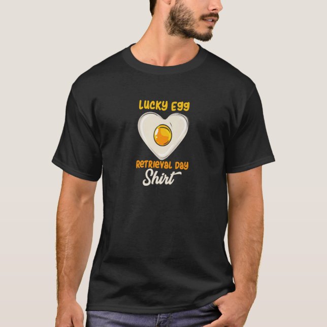 Ägghämtning dag för IVF överföringsdag påskdag T Shirt (Framsida)