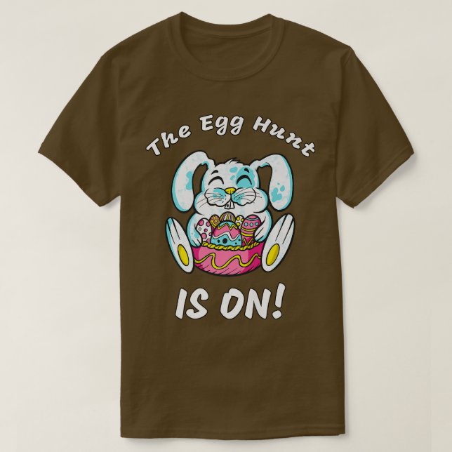 Ägghunt är på t shirt (Design framsida)