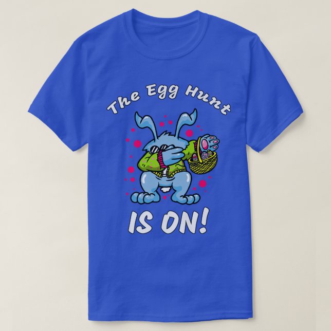 Ägghunt är på t shirt (Design framsida)