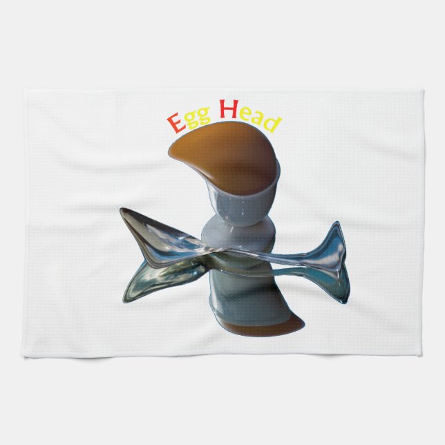Ägghuvud Excentriska Design Kökshandduk (Horisontell)