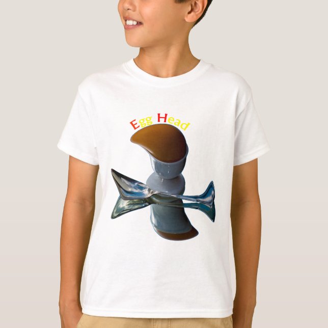 Ägghuvud Excentriska Design Tee (Framsida)