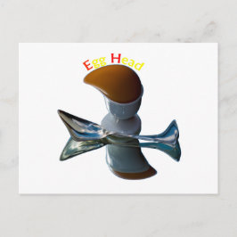 Ägghuvud Excentriska Design Vykort