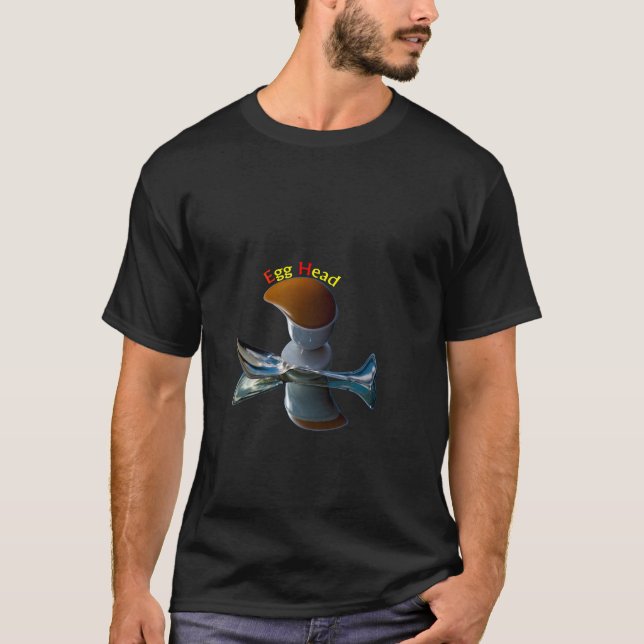 Ägghuvudets Quirky-design T Shirt (Framsida)