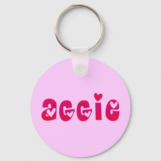 Aggie i Hearts Nyckelring (Framsida)