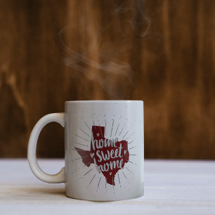 Aggie Maroon Home Sweet Home Texas Kaffemugg