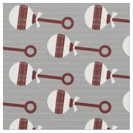 Aggie Maroon Play Baby Rattle på Grått Tyg