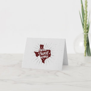 Aggies Maroon Home Sweet Home - Texas Anteckningskort